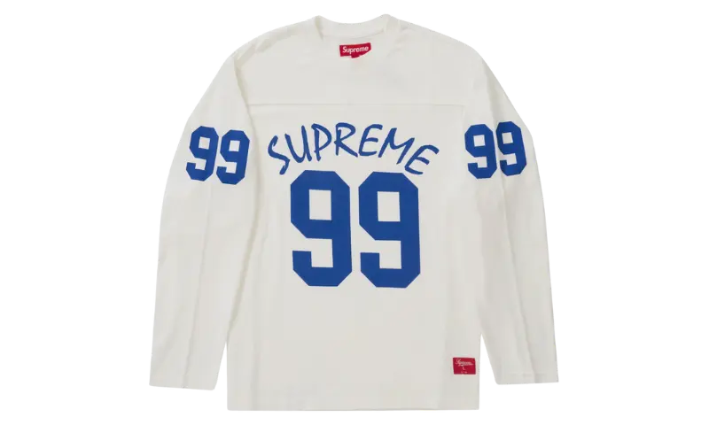 Supreme 99 L/S Football Top White - MTHOR SHOP