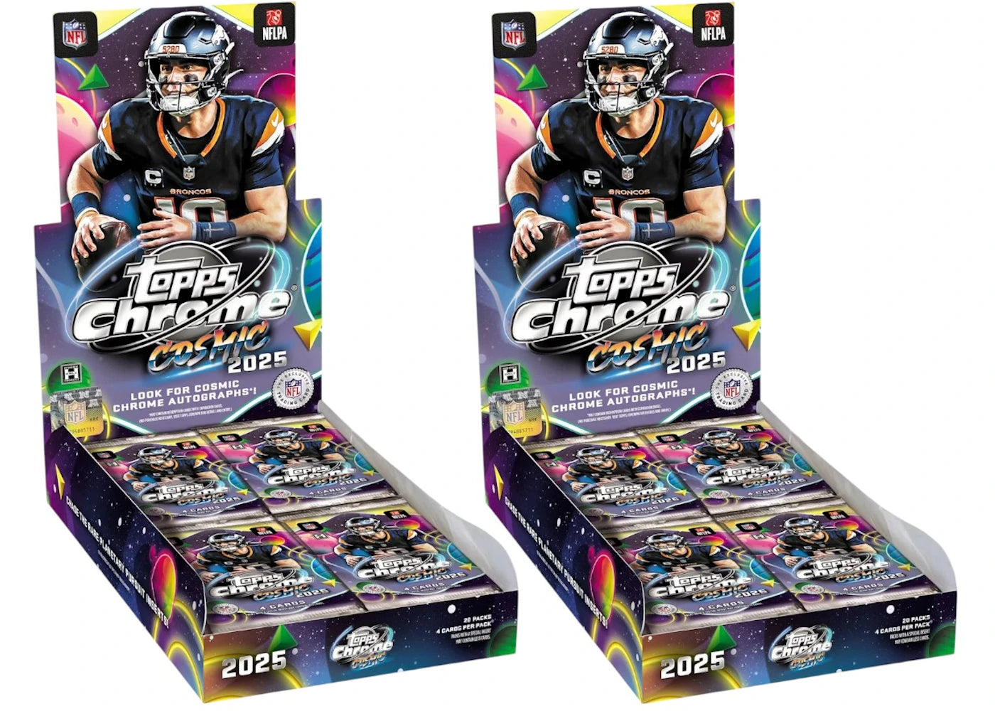 2025 Topps Cosmic Chrome Football Hobby Box 2x Lot -1