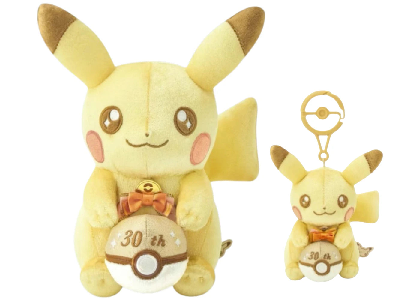 Lush 30th Anniversary Mascot Shiny Pikachu Plush & Plush Keychain Set -1