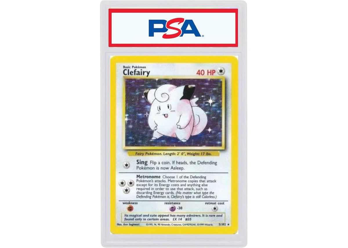 1999 Pokémon Game 5 Clefairy-Holo (PSA Graded) -1