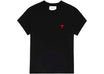 Ami Paris Ami De Coeur T-Shirt Black/Red -1