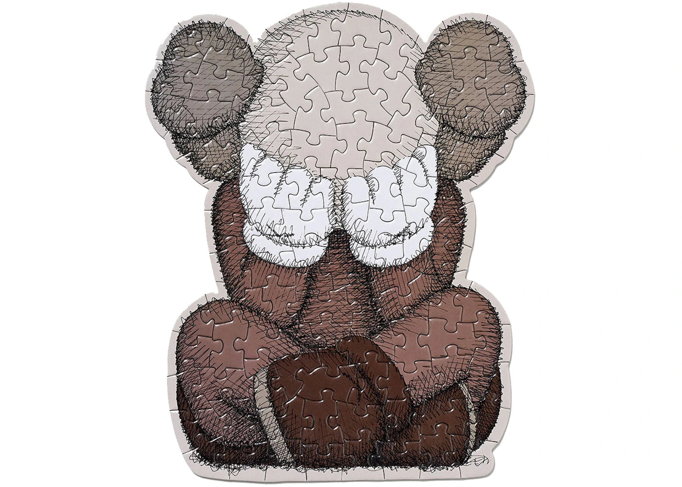 KAWS Tokyo First Separated Jigsaw Puzzle (100 Pieces) -1