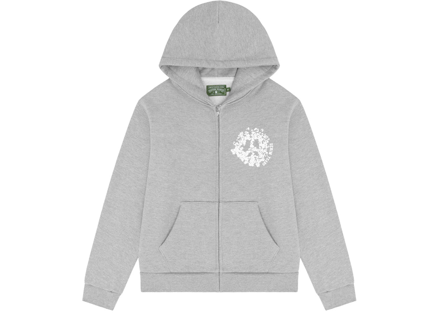 Denim Tears Denim University Zip Hoodie Grey -1