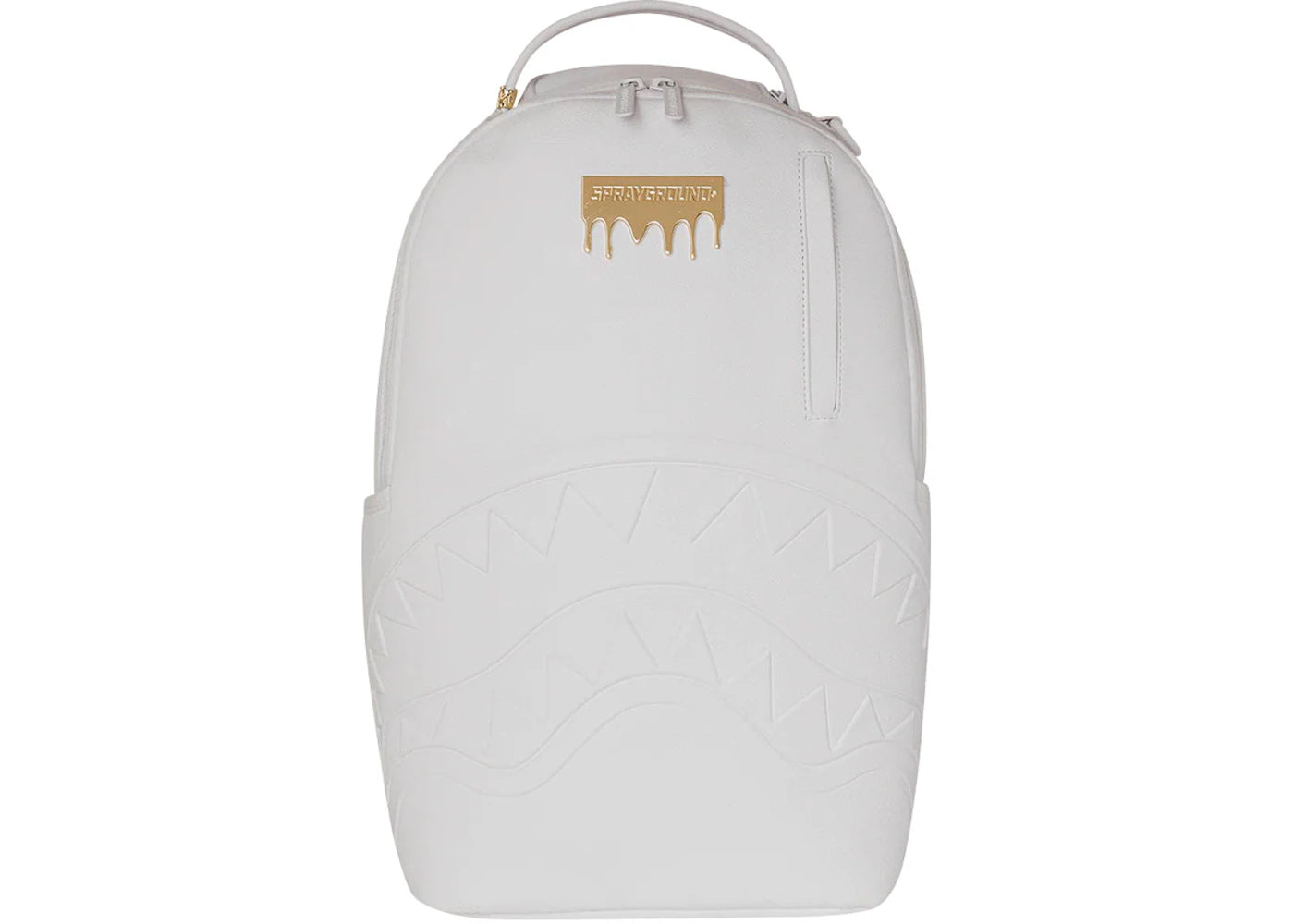 Sprayground Gold Brick Luxe Backpack White -1