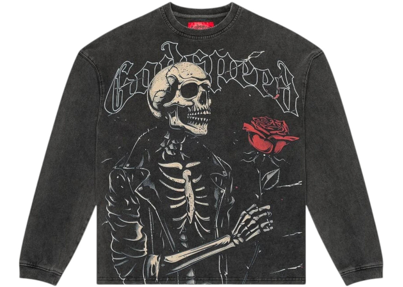 Godspeed Valentine L/S T-shirt Grey Wash -1