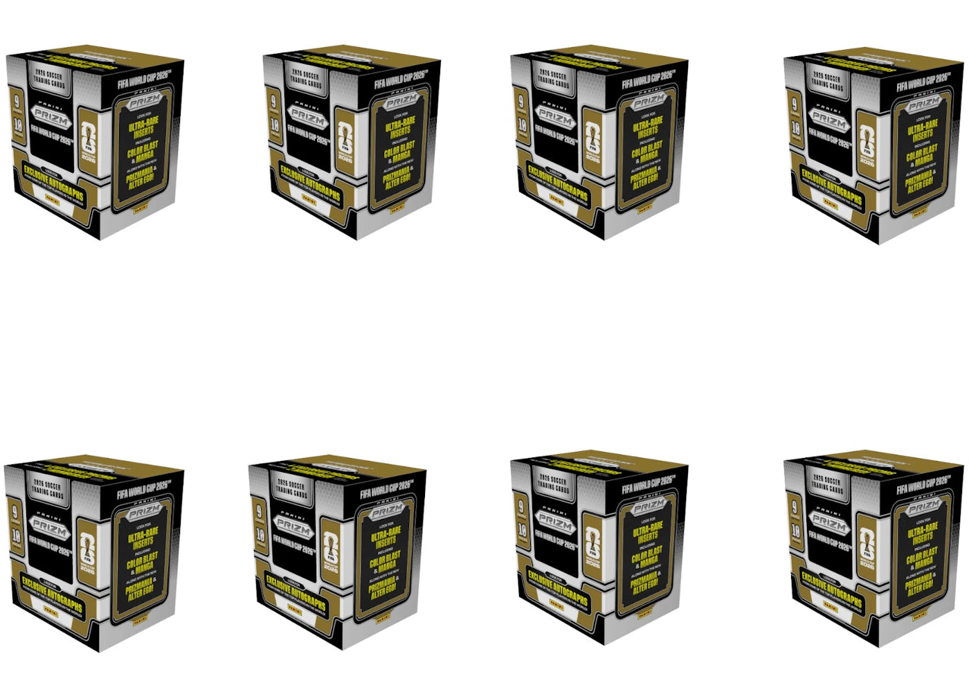 2026 Panini Prizm Fifa World Cup Hobby Preffered Box 8x Lot -1