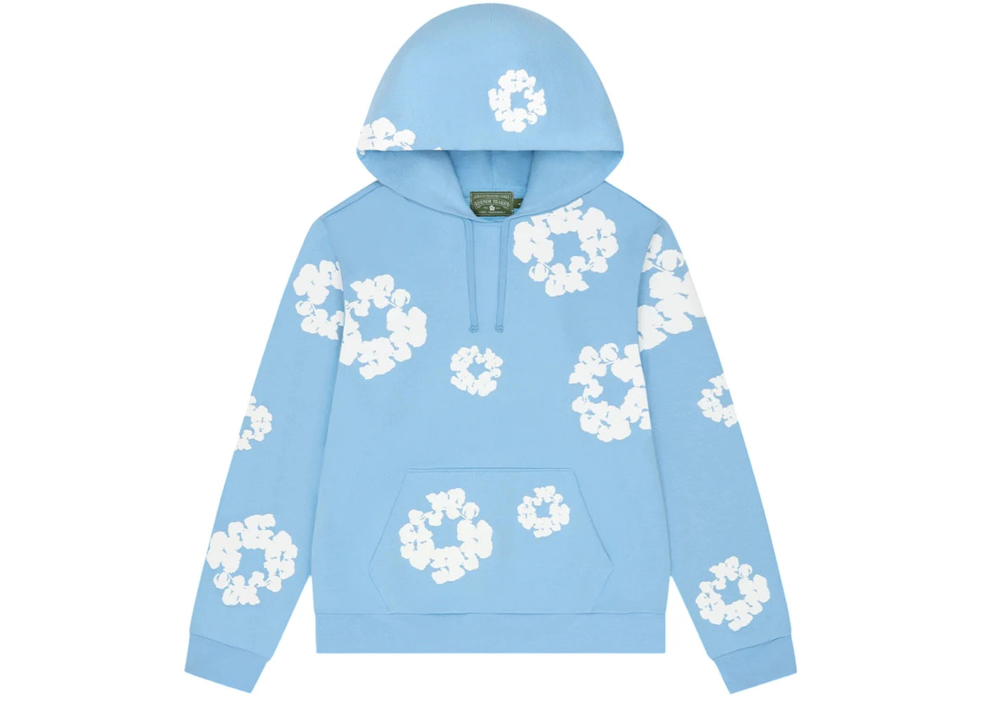 Denim Tears Cotton Wreath Hoodie Light Blue -1