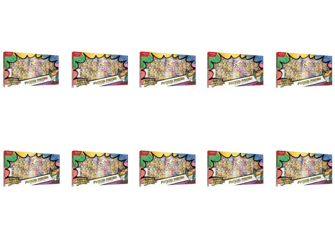 2026 Pokémon Mega Evolution Ascended Heroes Focused Fighters Premium Collection (Sam's Club Exclusive) 10x Lot -1