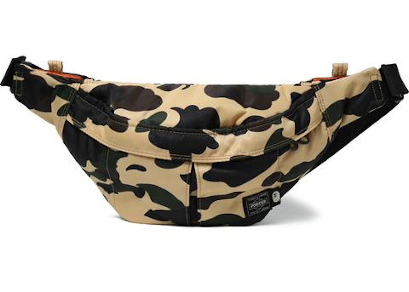 BAPE x Porter 1st Camo Waist Bag (SS18) Yellow -1