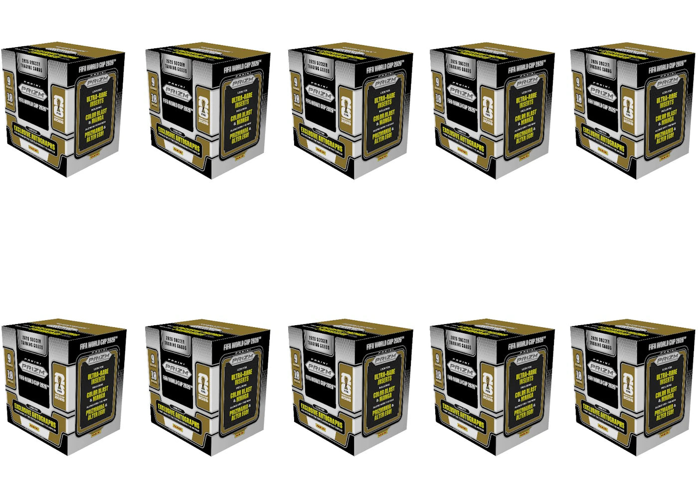 2026 Panini Prizm Fifa World Cup Hobby Preffered Box 10x Lot -1