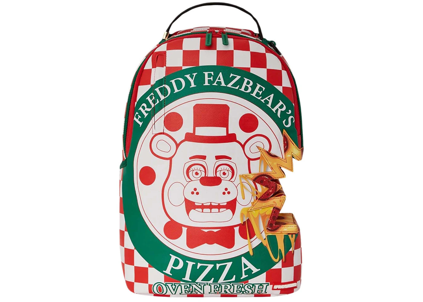 Sprayground x Five Nights at Freddy's Pizza Takeout (DLXV) Backpack Red/White/Green -1