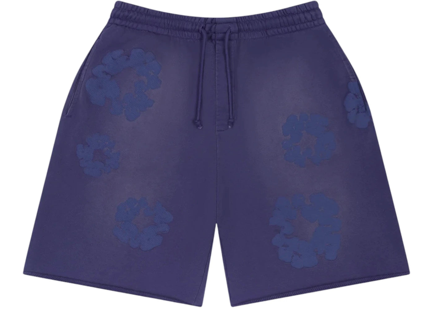 Denim Tears Mono Cotton Wreath Sweat Shorts Washed Blue -1