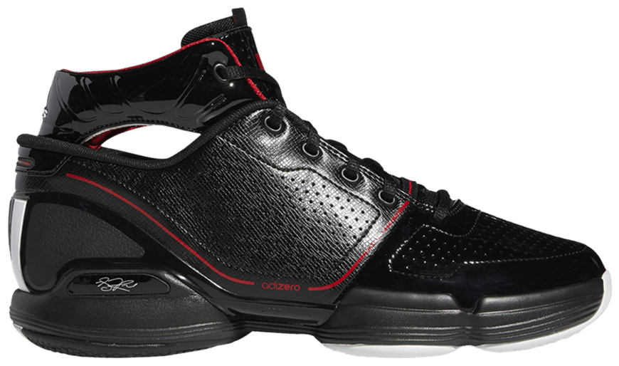 adidas Adizero Rose 1 Black Red-1