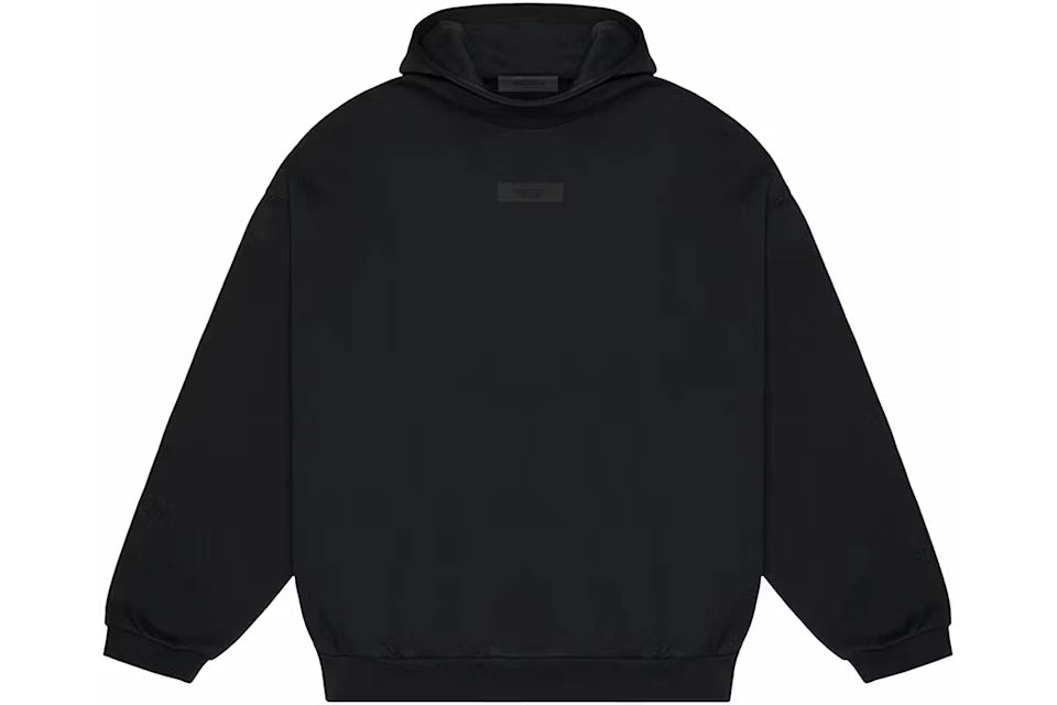 Fear of God Essentials Chest Logo Hoodie Jet Black/Jet Black