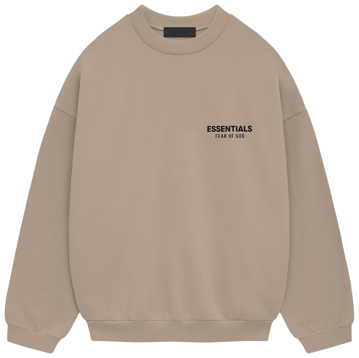 Fear of God Essentials Fleece Crewneck Desert Sand -1