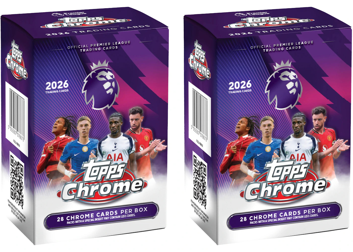 2026 Topps Chrome Premier League Value Box 2x Lot -1