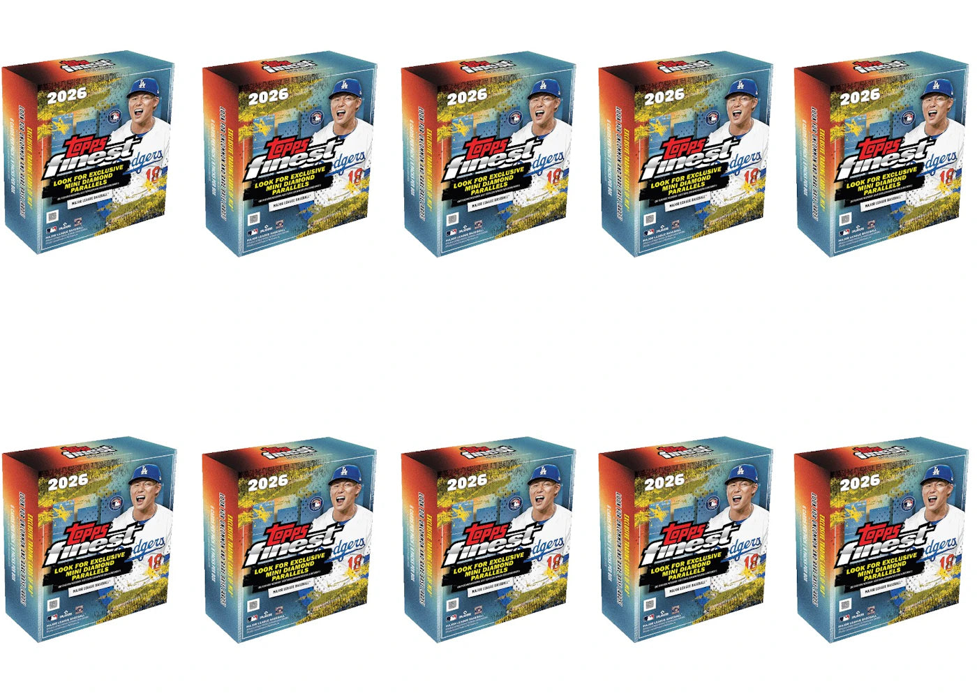 2026 Topps Finest Baseball Mega Box 10x Lot -1