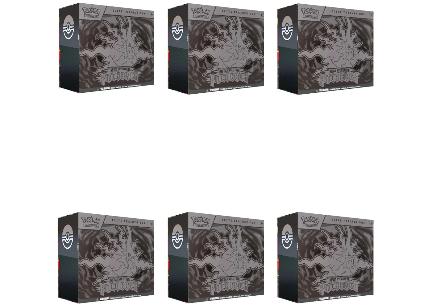 2026 Pokémon Mega Evolution Pitch Black Elite Trainer Box 6x Lot -1