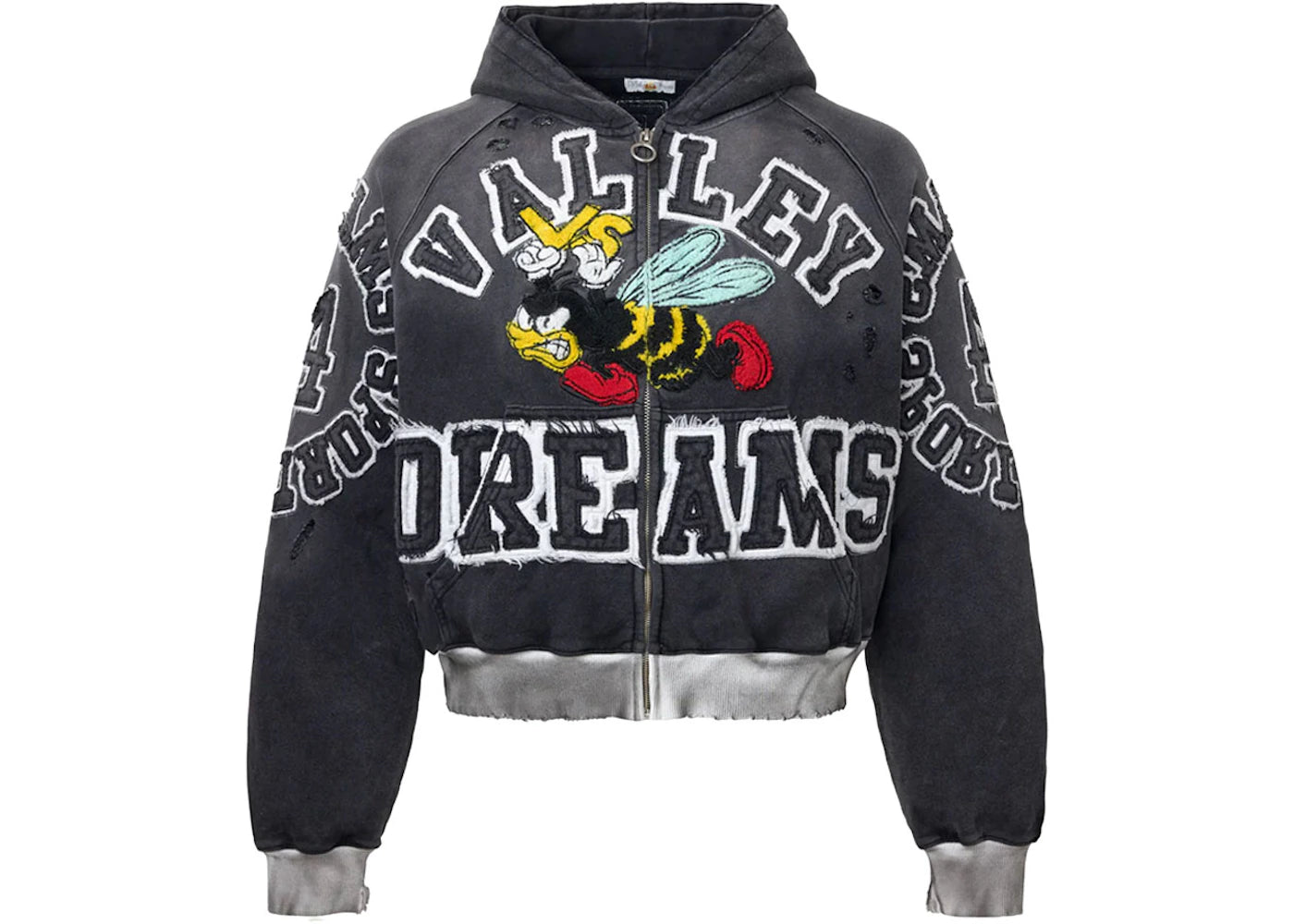 Vale Forever Anthem Zip Up Hoodie Black -1