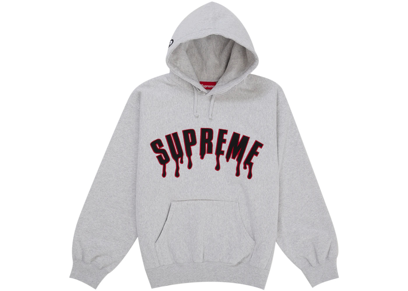 Supreme Ghostface Arc Hooded Sweatshirt Ash Grey -1