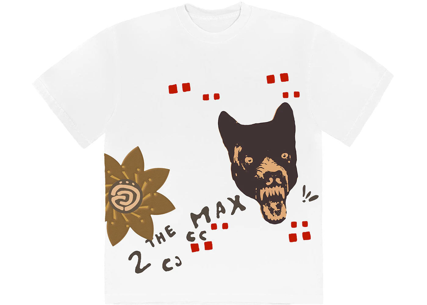 Travis Scott Cactus Jack Wolf T-shirt White -1