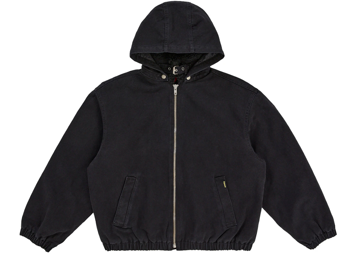 Supreme Faux Shearling Lined Bomber Jacket (FW26) Black -1
