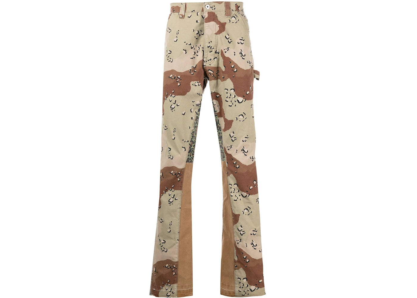 Gallery Dept. Choc Chip La Flare Trousers Chocolate Brown/Light Green