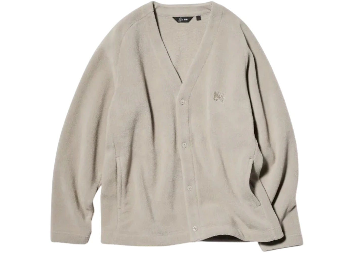 Uniqlo x Needles Fleece Cardigan Beige -1