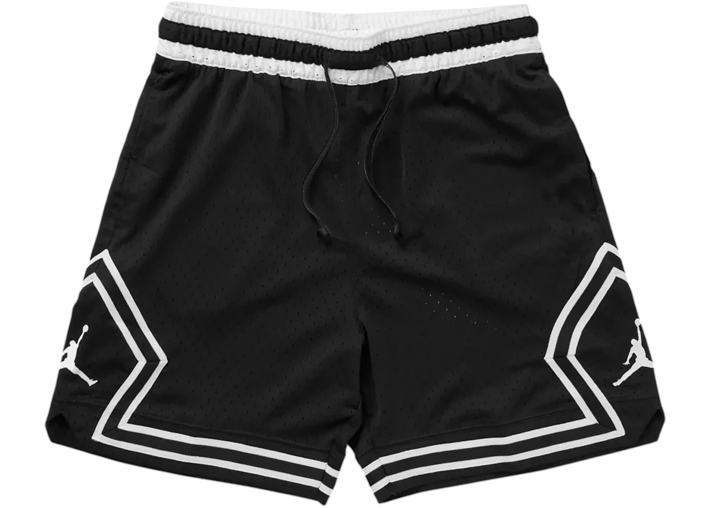 Jordan Sport Diamond Mesh Dri-Fit Shorts Black/White -1