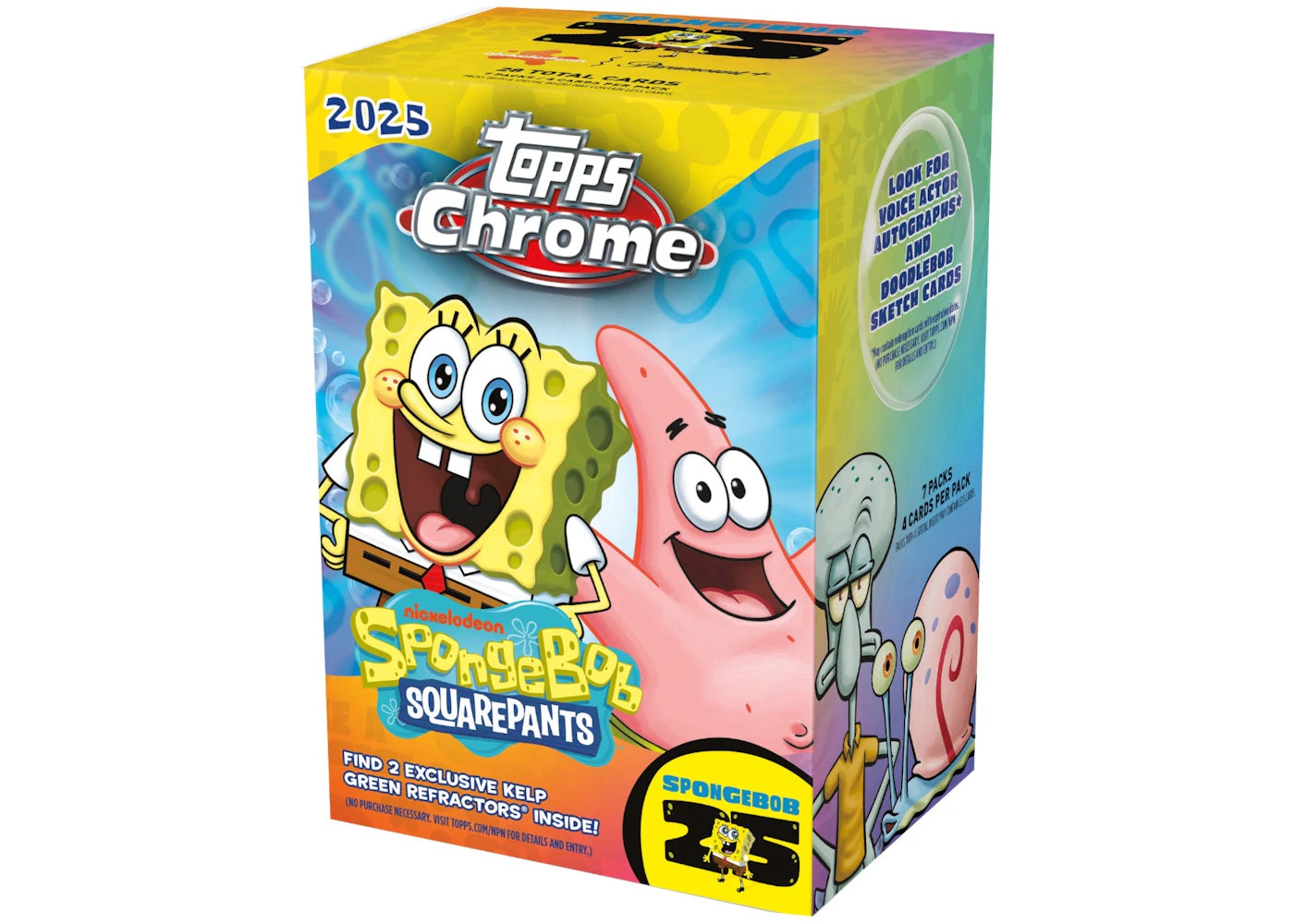 2025 Topps Chrome SpongeBob 25th Anniversary Blaster Box -1