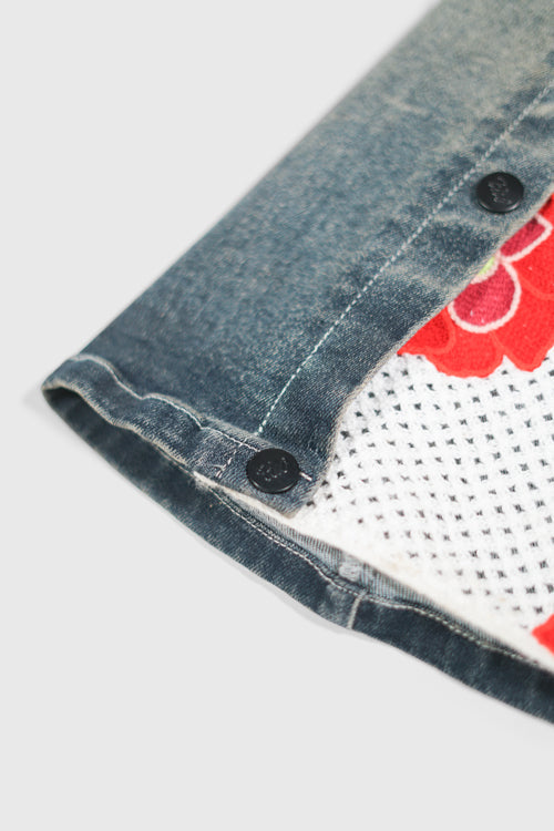 The Hideout Clothing - Opium Stone Wash Open Crochet Denim Jeans