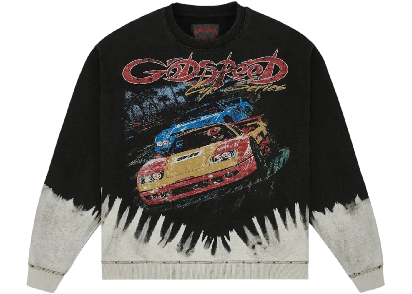 Godspeed F.T.W LS T-shirt Black Bleached Wash -1