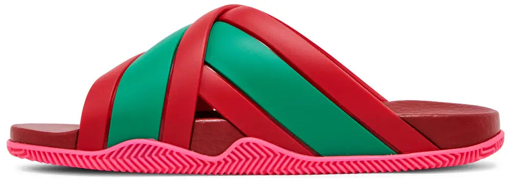 Gucci Web Slide Pink Rubber (W)