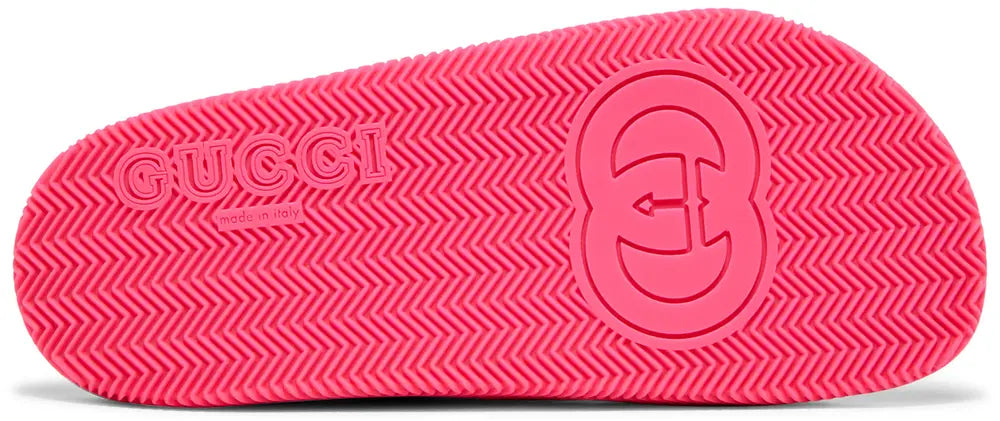 Gucci Web Slide Pink Rubber (W) sole