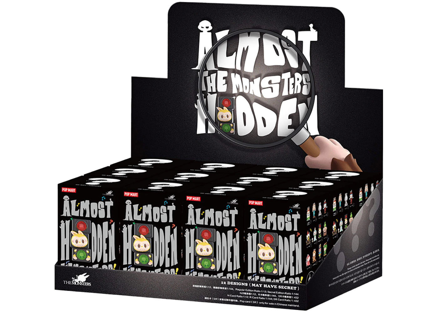 Pop Mart Labubu The Monsters Almost Hidden Series Figures Sealed Case (12 Blind Box)-1