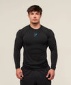 Gymshark Onyx 5.0 Seamless Long Sleeve T-shirt Black/Onyx Grey
