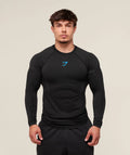 Gymshark Onyx 5.0 Seamless Long Sleeve T-shirt Black/Onyx Grey
