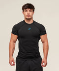 Gymshark Onyx 5.0 Seamless T-shirt Black/Onyx Grey face 2
