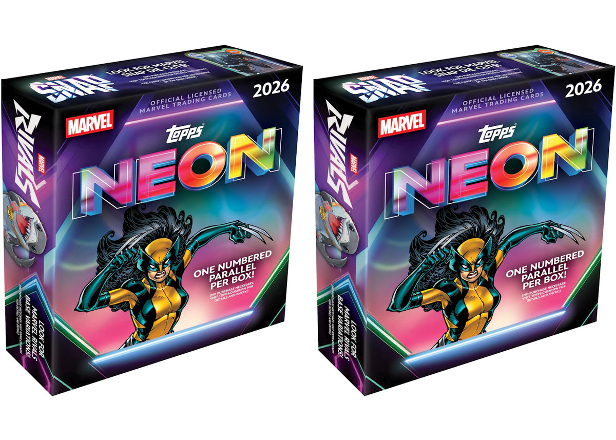 2026 Topps Neon Marvel Mega Box 2x Lot -1