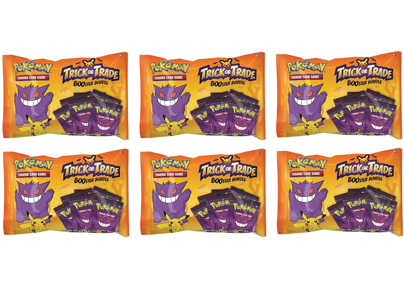 Pokémon TCG Trick or Trade Halloween Booster Bundle (40 Packs) 6x Lot -1
