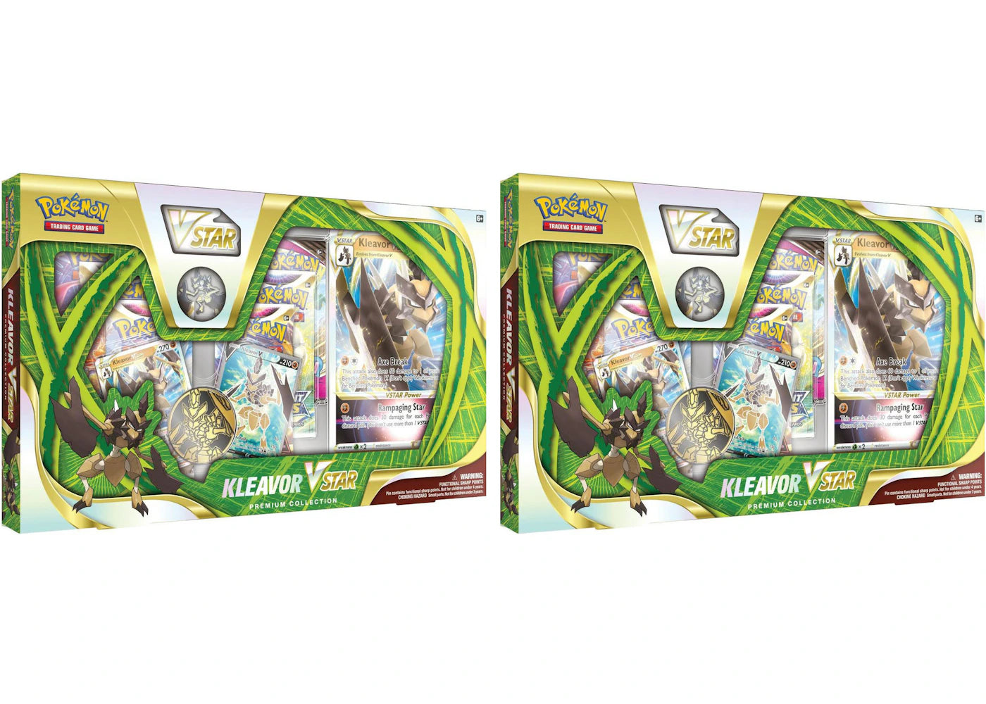 Pokémon TCG Kleavor VSTAR Premium Collection Box 2x Lot -1