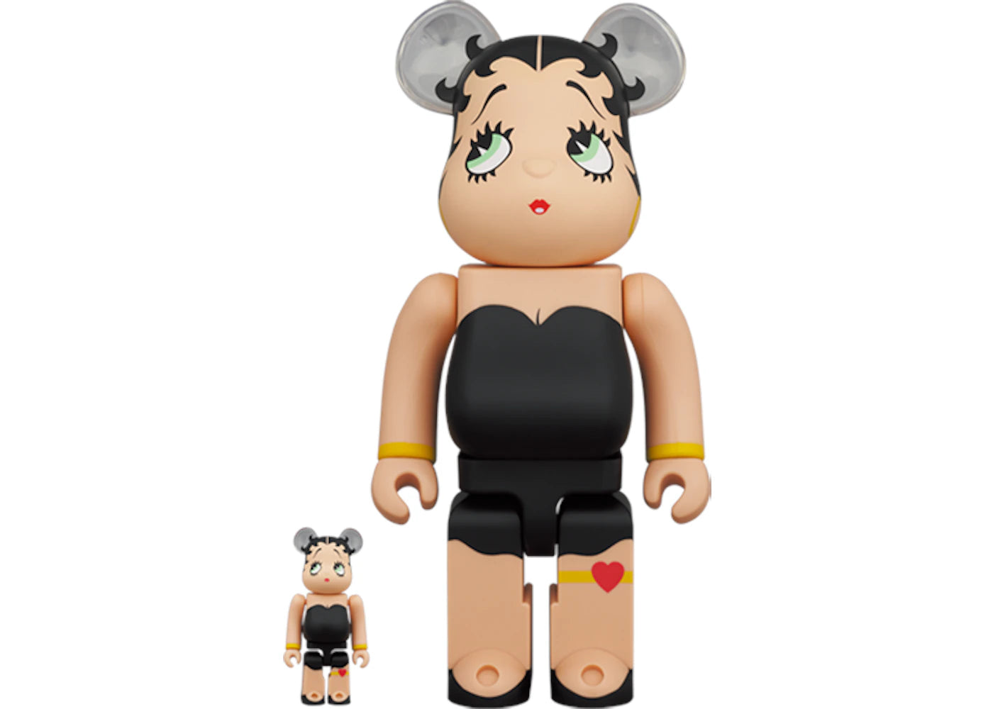 Bearbrick Betty Boop (TM) 100% & 400% Set Black Ver. -1