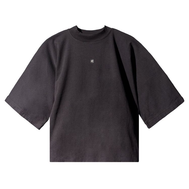 Yeezy Gap Engineered by Balenciaga Crop Dove No Seam Tee Black -1