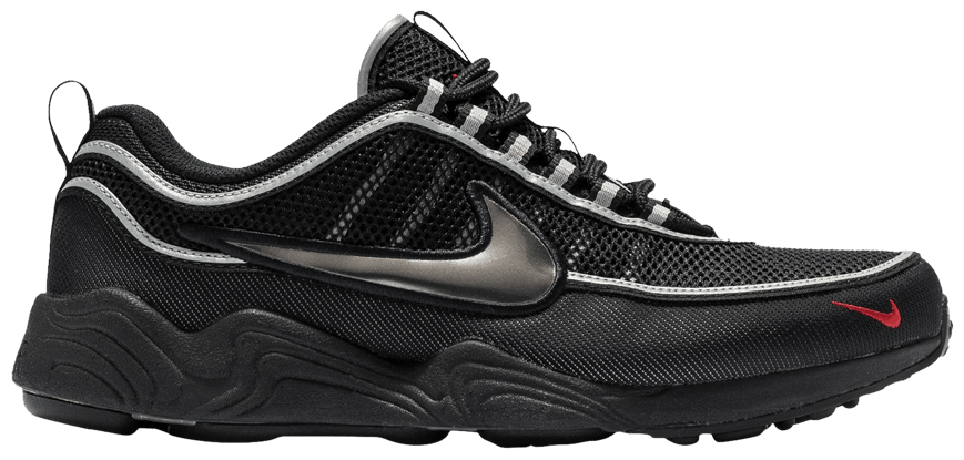 Nike Air Zoom Spiridon Black Metallic Silver-1