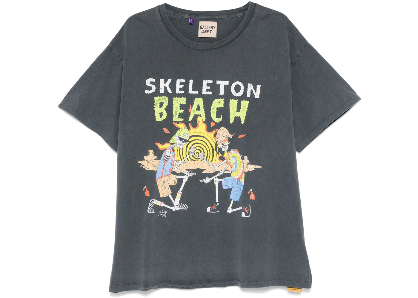 Gallery Dept. Skeleton Beach T-shirt Black -1