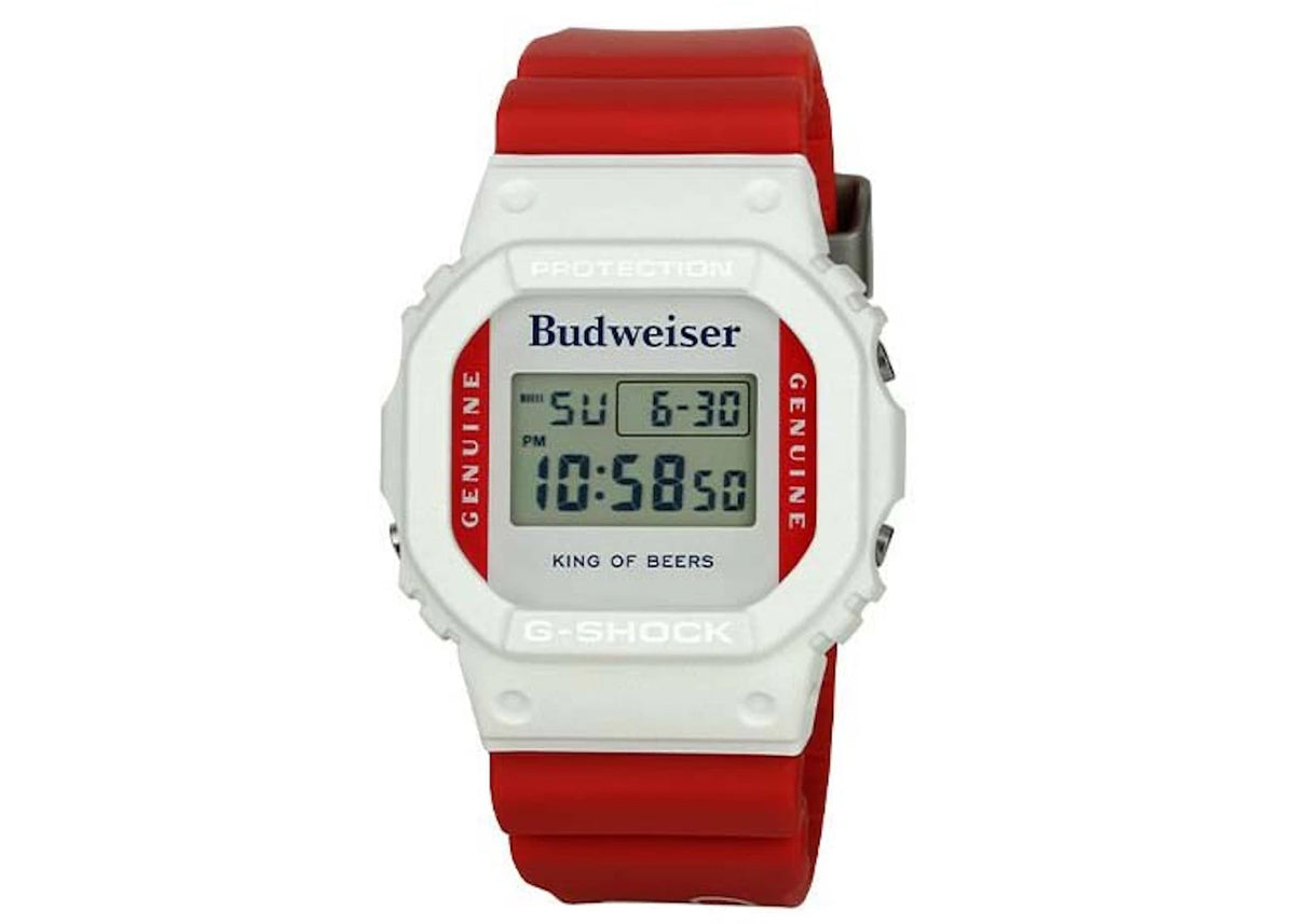Casio G-Shock x Budweiser "The King of Beer" DW5600BUD20 (White) -1