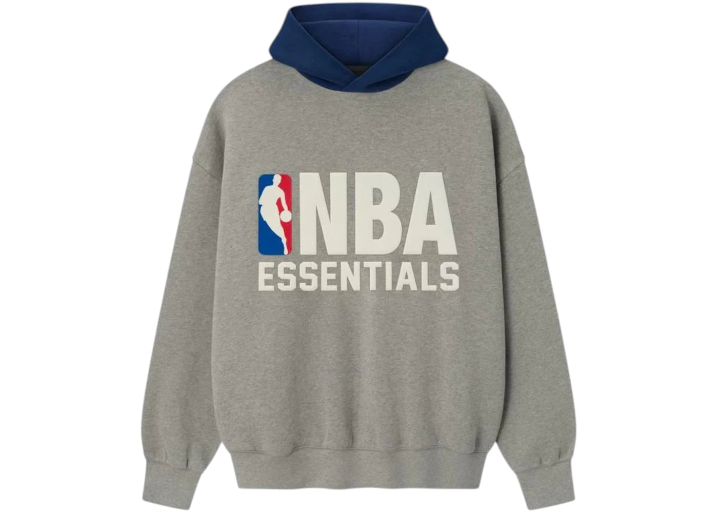 Fear of God Essentials NBA Sport Hoodie Concrete Heather/Estate Blue -1