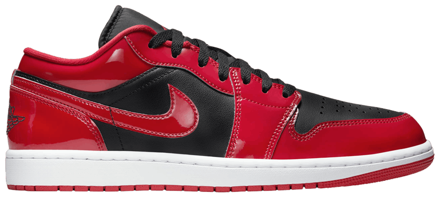 Jordan 1 Low SE Patent Varsity Red Black-1