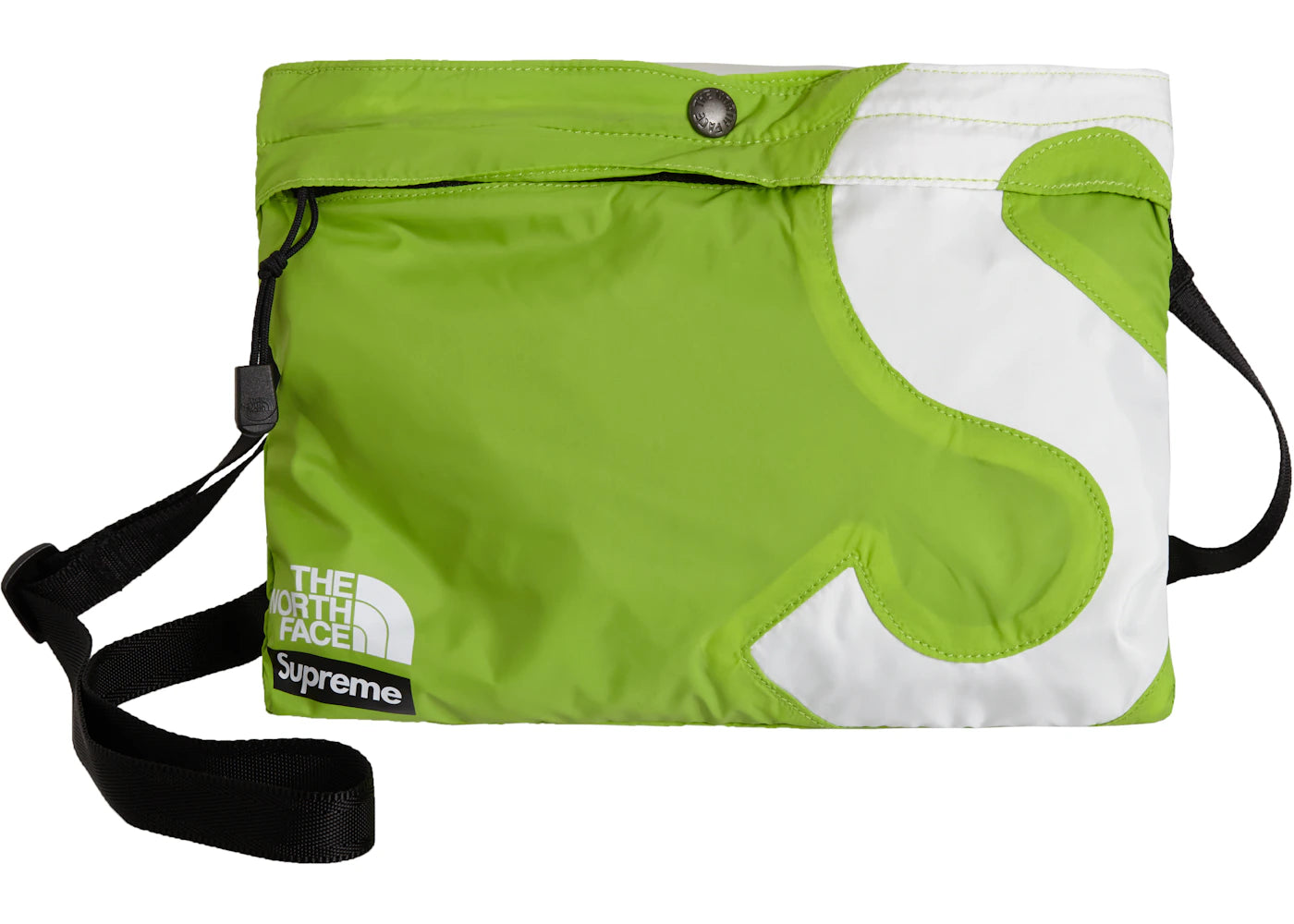 Supreme The North Face S Logo Shoulder Bag Lime -1