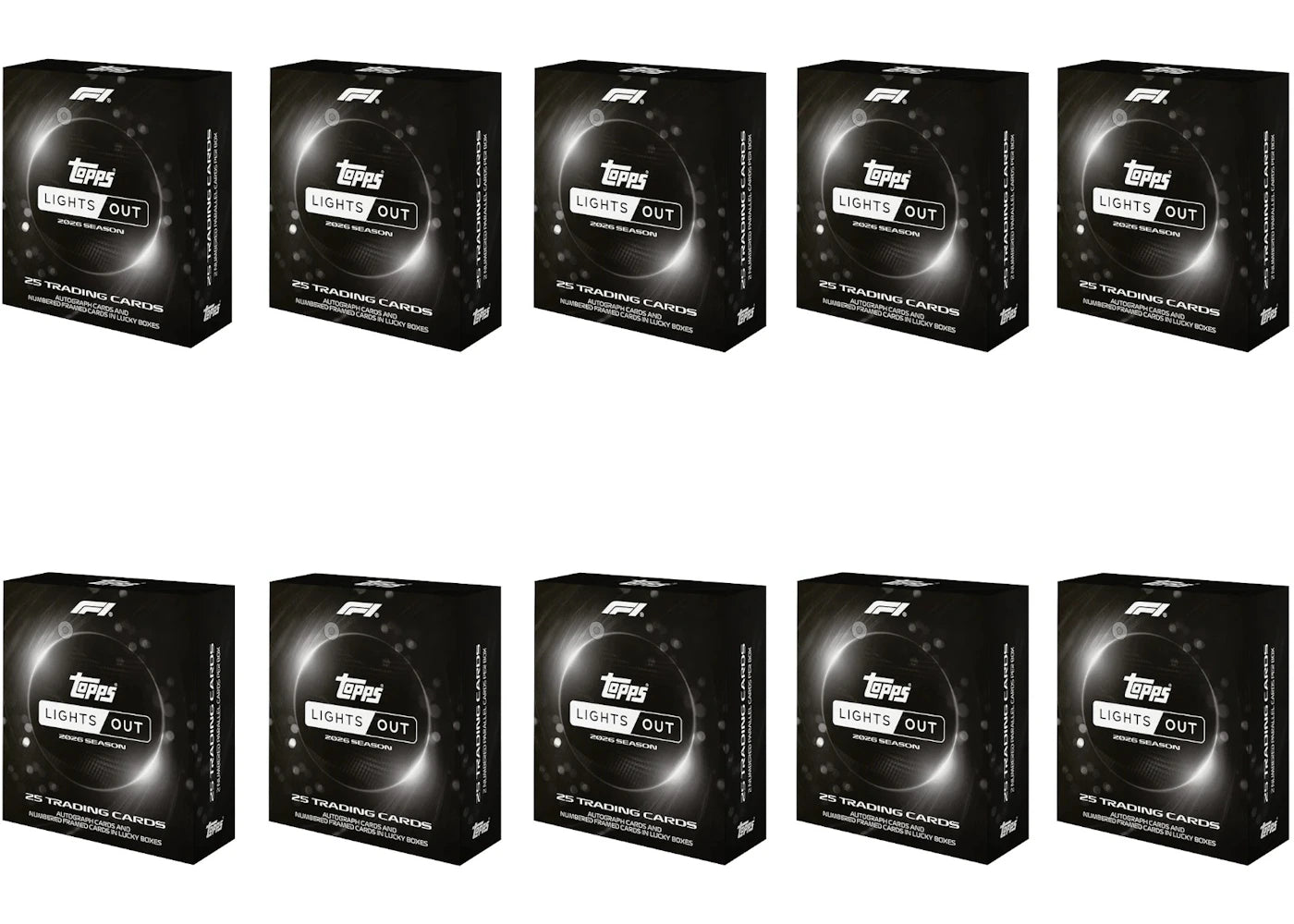 2026 Topps Formula 1 Lights Out Hobby Box 10x Lot -1
